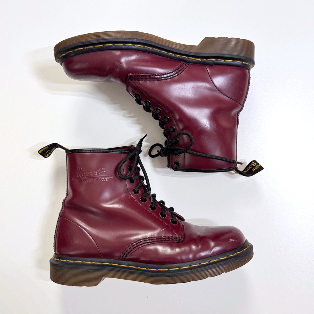 Dr. Martens 1460 Boots Size 8M Cherry Red Oxblood Leather 8-Eye Combat Boots